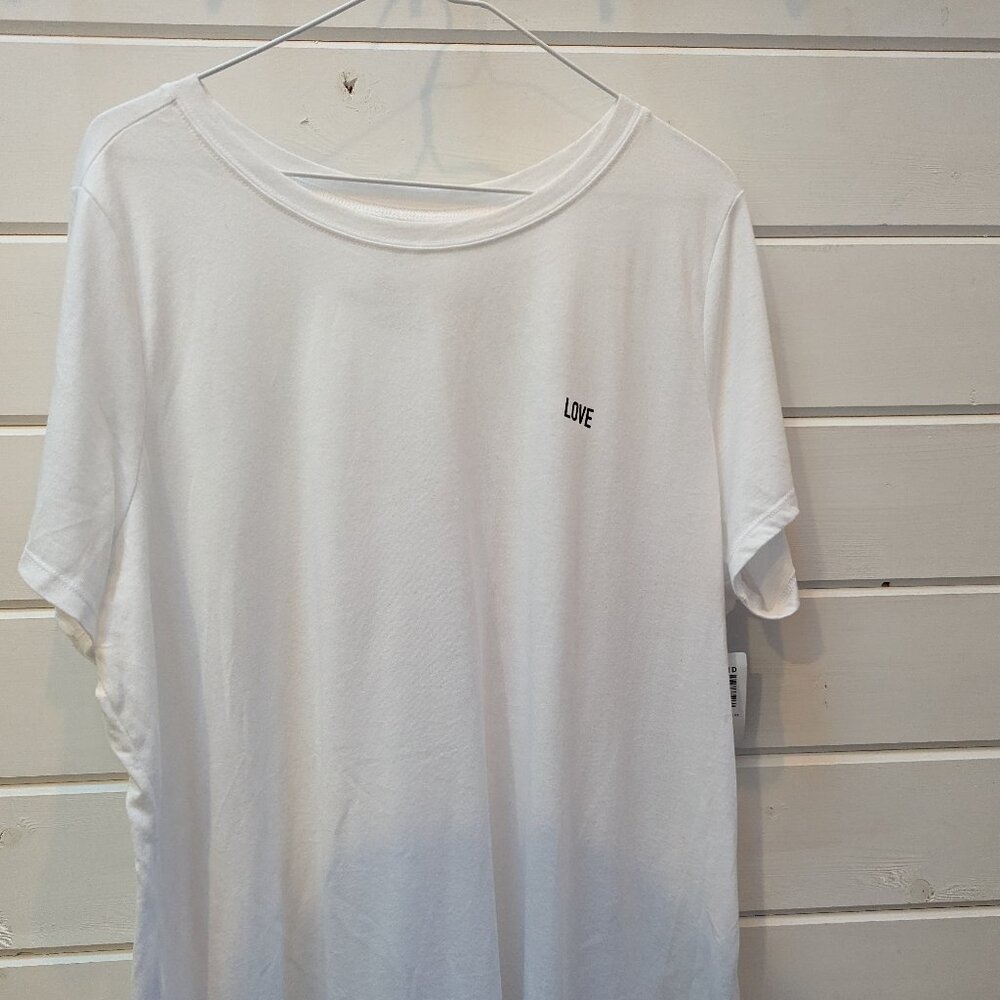 White "Love" Tee